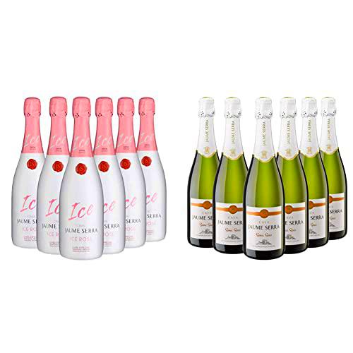 Jaume Serra Ice - Cava Rosado - Caja de 6 Botellas x 750 ml + Cava Semi Seco