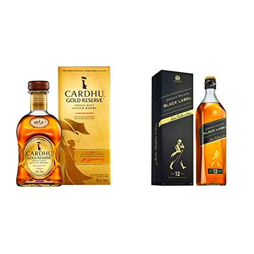 Cardhu Gold Reserve, whisky escocés single malt, 700 ml + Johnnie Walker Black Label