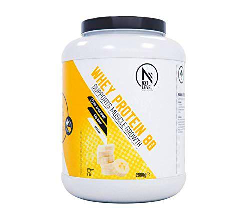 NXT Level - Whey Protein 80 Nutrición Deportiva - Plátano 2000 g