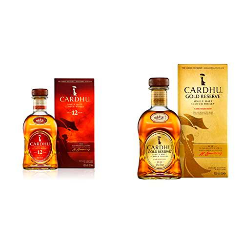 Cardhu 12 años, whisky escocés single malt, 700 ml + Gold Reserve