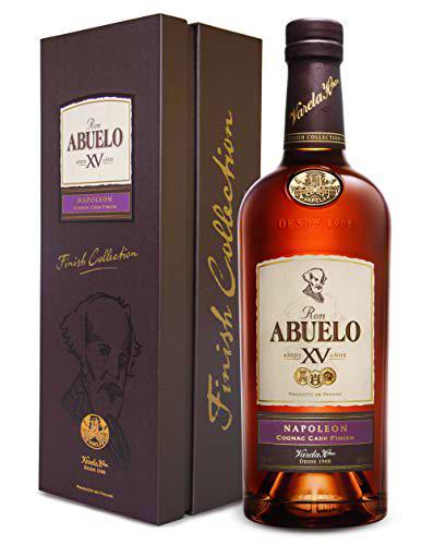 Abuelo Anejo XV Napoleon Cognac Cask Finish 15 Anos Rum mit Geschenkverpackung (1 x 0.7 l)