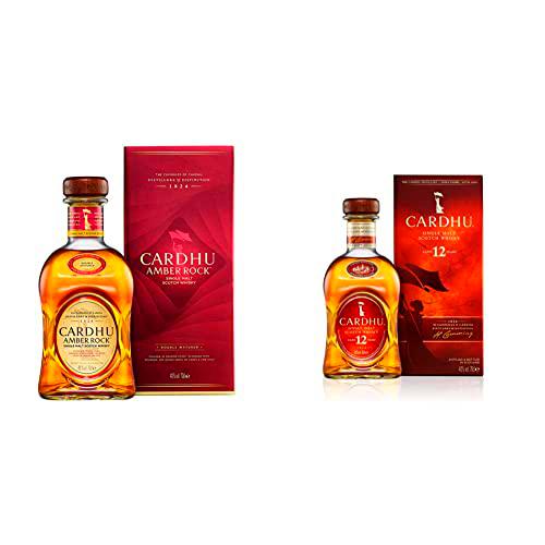 Cardhu Amber Rock Whisky Escocés Single Malt, 700 ml + 12 años