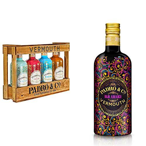 Vermouth Padró &amp; Co en Caja de Madera - Paquete de 4 x 750 ml