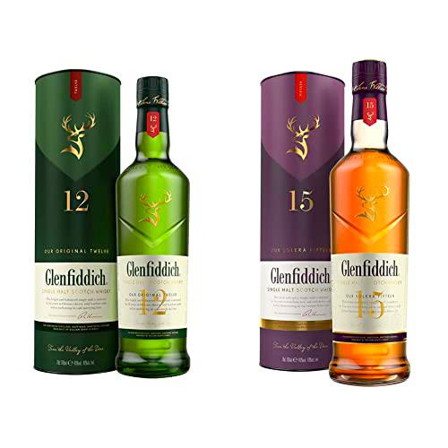 Glenfiddich Whisky - Whisky escocés de malta,12 años