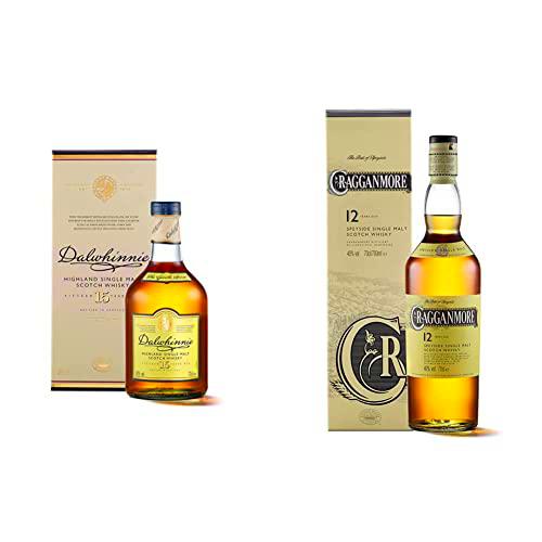 Cragganmore Whisky Escocés - 700 ml + Dalwhinnie 15 Años Whisky Escocés Single Malt, 700 ml