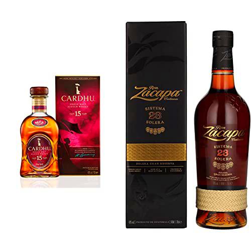 Cardhu 15 Años Whisky Escocés, 700ml + Ron Zacapa Centenario 23 Solera Gran Reserva