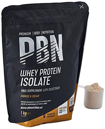 PBN Premium Body Nutrition - Aislado de proteína de suero de leche en polvo (Whey-ISOLATE)