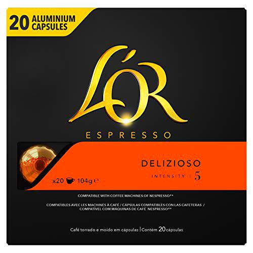 L'Or Espresso Café Delizioso Intensidad 5 - Nespresso Cápsulas de café de aluminio compatibles