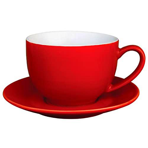 Olympia gk076 café taza de café, 340 ml, 12 oz, rojo (Pack de 12)