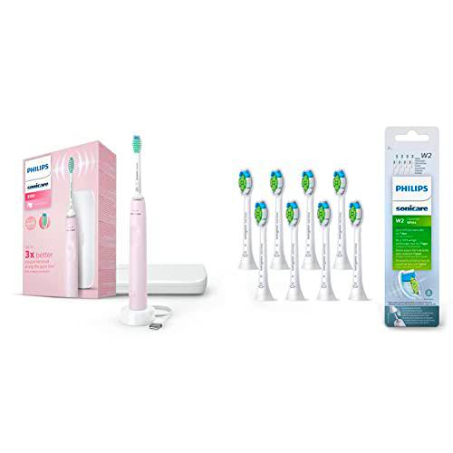 Philips Sonicare Hx3673/ Sonicare Serie 300 Cepillo Dental Eléctrico Sónico + Cabezales de cepillado sónicos estándar Sonicare W2 Optimal White (modelo HX6068/12)