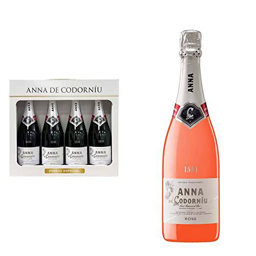 Anna de Codorníu - Cava Brut - Estuche regalo 4 botellas 75cl + Rosé