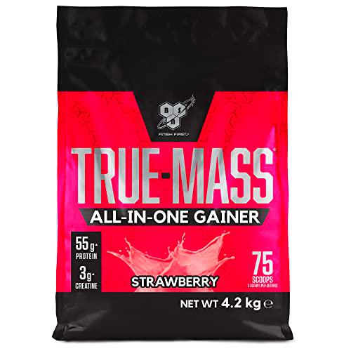 BSN True Mass All In One Gainer, Proteínas para Aumentar Masa Muscular con Creatina Monohidratada