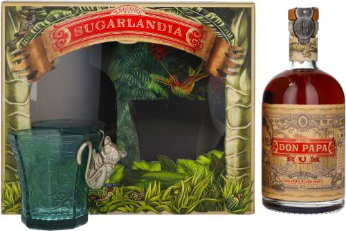 Don Papa Small Batch Rum 7 Years Old 40% Vol. 0,7l in Giftbox with glass