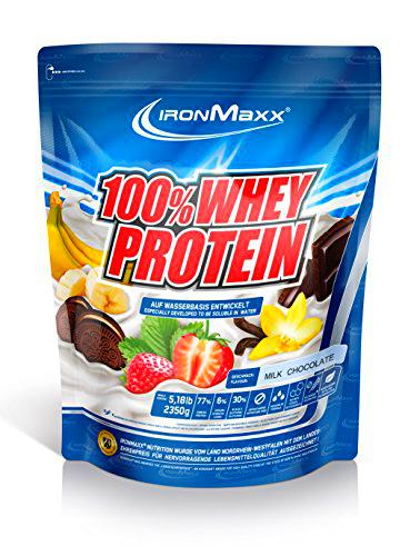 IronMaxx Ironmaxx Sabor Chocolate Con Leche 100% Polvo Proteína De Suero 2.35 Kg En Bolsa 2350 g