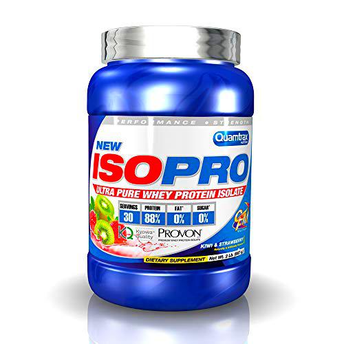 QUAMTRAX PROTEINA WHEY ISOPRO CFM SABOR FRESA Y KIWI 907 gr