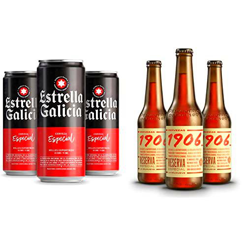 Estrella Galicia Especial Cerveza, 24 x 330ml + 1906 Reserva Especial Cerveza, 24 x 330ml